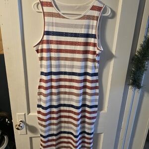 Striped Sleeveless Dress